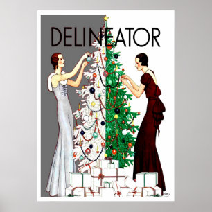AFFISCH FÖR EN-AV-EN-SORT VINTAGEART DÉCO COVERART
