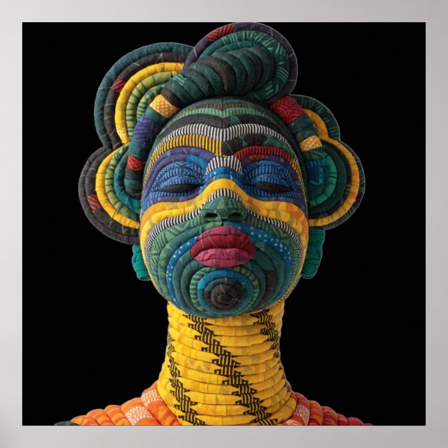 Affisch för firande av färgrika svarta kvinnor (Framsidan)