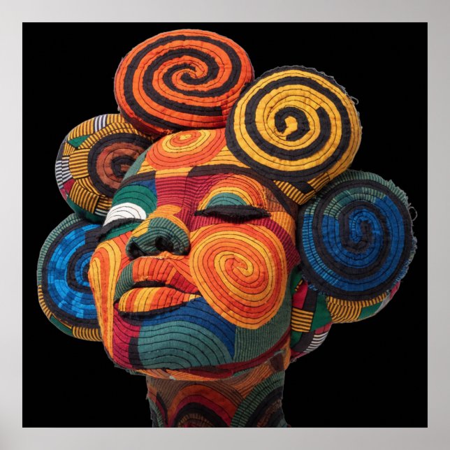 Affisch för firande av färgrika svarta kvinnor (Framsidan)