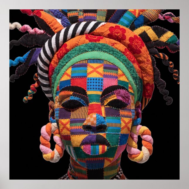 Affisch för firande av färgrika svarta kvinnor (Framsidan)