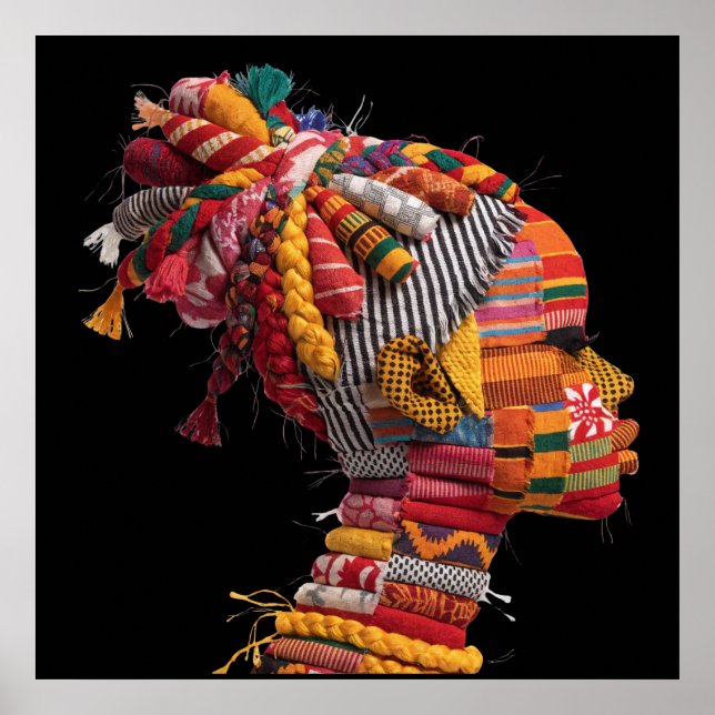 Affisch för firande av färgrika svarta kvinnor (Framsidan)