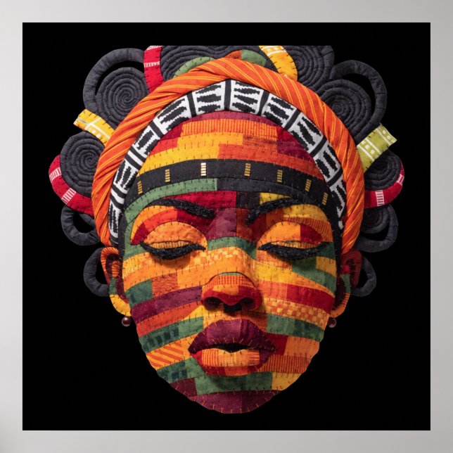 Affisch för firande av färgrika svarta kvinnor (Framsidan)