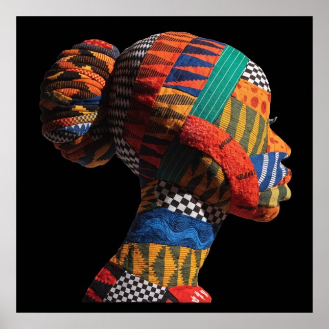 Affisch för firande av färgrika svarta kvinnor (Framsidan)