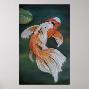 Affisch för fjärilsKoi fisk