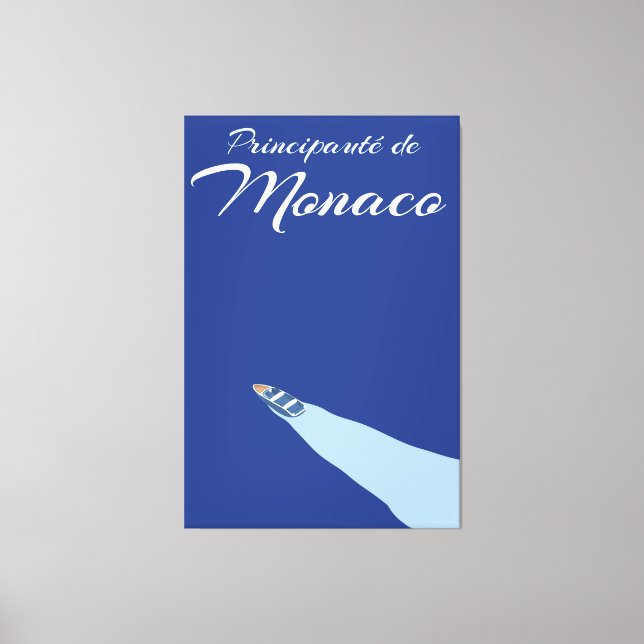 Affisch för Furstendömet Monaco Canvastryck (Framsida)