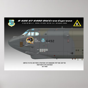affisch "för gammal kråka för 24x36 B-52G
