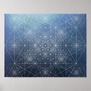 Affisch för geometrisk design