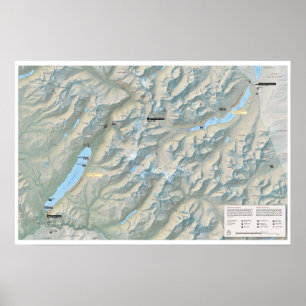 Affisch för glaciärGå-till--Sol väg (Montana)