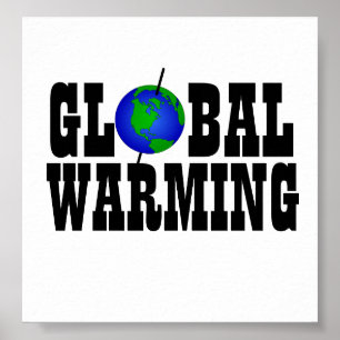 Affisch för global värme