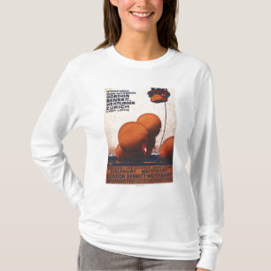 Affisch för Gordon Bennett luftballongtävling Tee Shirt