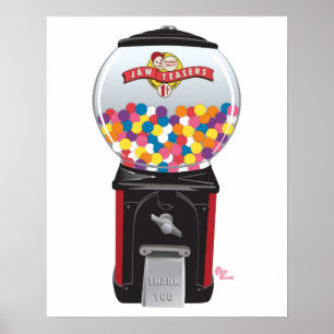 Affisch för Gumball maskinvit