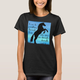 affisch för häst för 4:13 för t shirt