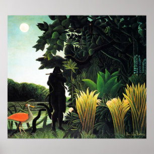 Affisch för Henri Rousseau ormcharmör
