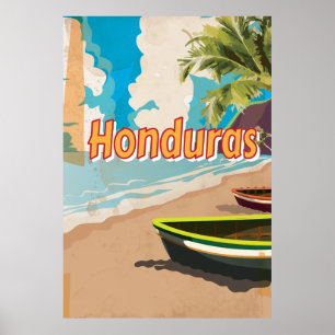 Affisch för Honduras vintagesemester