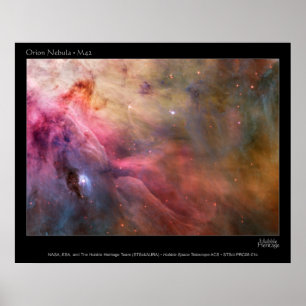 Affisch för HST för Orion Nebula M42