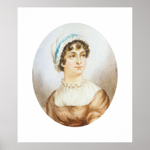 Affisch för Jane Austen porträtttryck