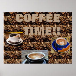 AFFISCH FÖR KAFFEBÖNAKONST