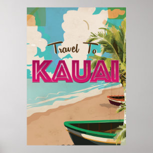 Affisch för Kauai vintagesemester