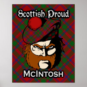Affisch för klanMcIntosh skotsk Tartan