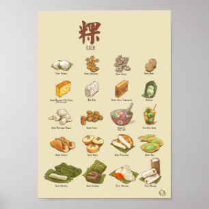 Affisch för Kueh 粿dropp (A4)