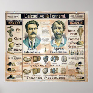 Affisch för L'Alcool Voila l'Ennemi #1
