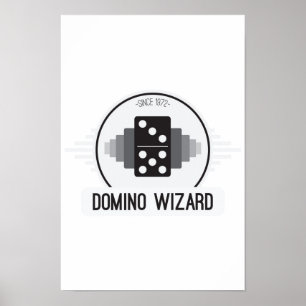 Affisch för logotyp för Dominotrollkarl officiell