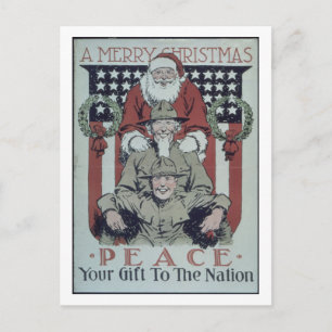 Affisch för Merry_Christmas. _Peace. _Propaganda Helg Vykort