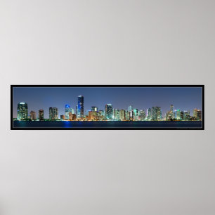 Affisch för Miami horisontpanorama