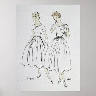 Affisch för mode 1953
