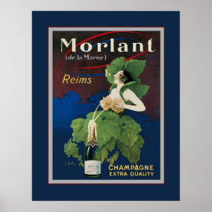 Affisch för Morlant champagneannonsering