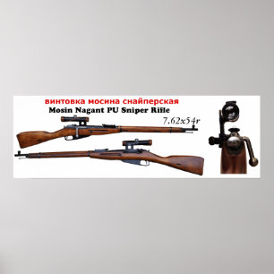 Affisch för Mosin Nagant PU-prickskytt ww2