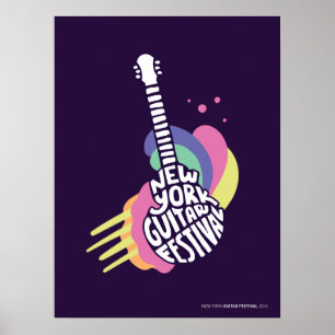 Affisch för New York gitarrfestival 2016