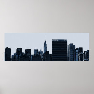 Affisch för New York horisontSilhouette