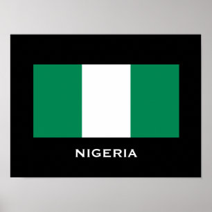 Affisch för Nigeria klassikerflagga