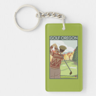 Affisch för OregonGolf platsvintage resor