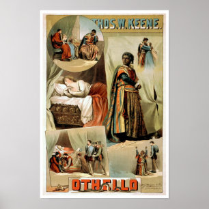 Affisch för Othello vintageteater