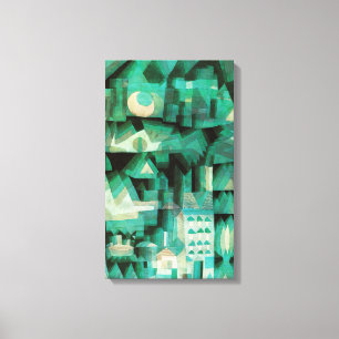 Affisch för Paul Klee dröm- stadskanfas Canvastryck
