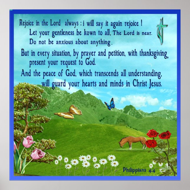 Affisch för Philippians4:4Scripture (Framsidan)