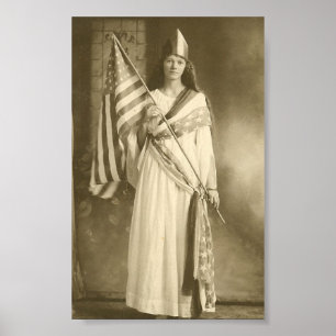 affisch för rösträttliberitydam