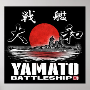 Affisch för slagskeppYamato affisch