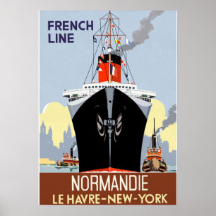 Affisch för SS Normandie