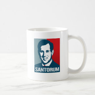 AFFISCH FÖR STACK SANTORUM KAFFEMUGG