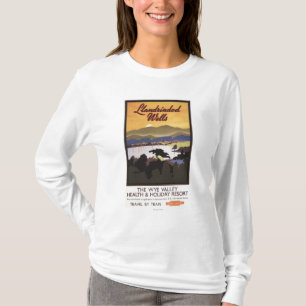 Affisch för stång för Wyedalsemesterort brittis Tee Shirt
