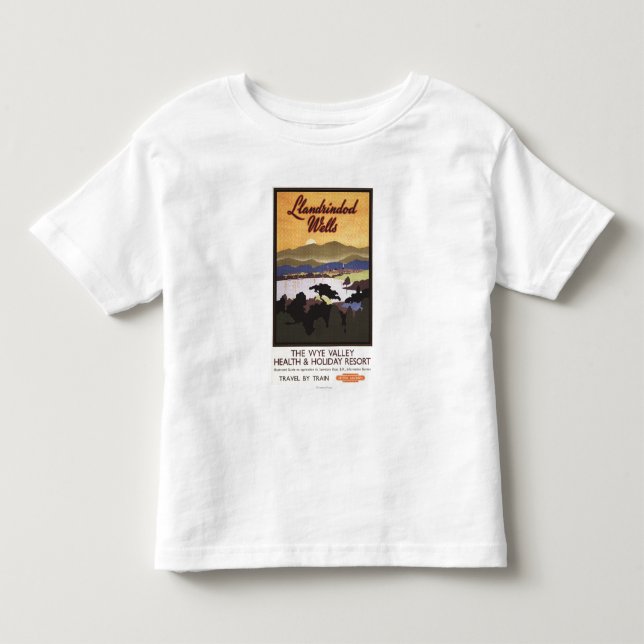 Affisch för stång för Wyedalsemesterort brittisk Tee Shirt (Framsida)
