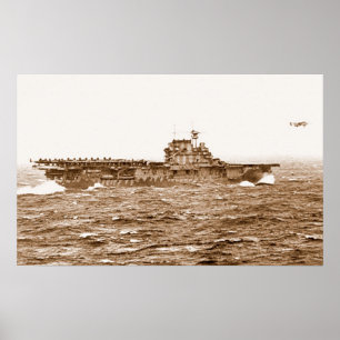 Affisch för start för USS-bålgeting B-25
