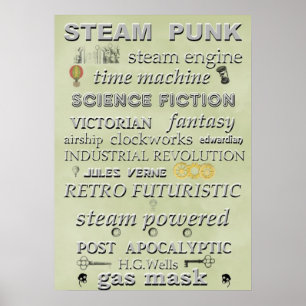 Affisch för Steampunk tunnelbanankonst