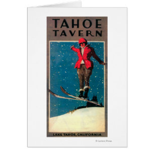 Affisch för Tahoe krogPromo Hälsningskort