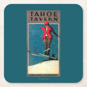Affisch för Tahoe krogPromo Underlägg Papper Kvadrat