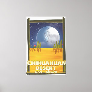 Affisch för Tecknad av Chihuahuan Desert Canvastryck