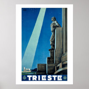Affisch för Trieste italienvintage resor